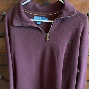 Men’s polo half zip.